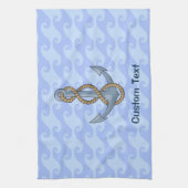Linge De Cuisine Ancre avec corde (Vertical)