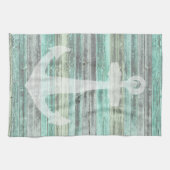 Linge De Cuisine Ancre de déco côtière rustique (Horizontal)