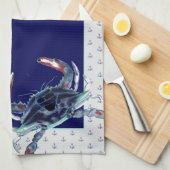Linge De Cuisine Ancre marine personnalisée Recette de conservation (Quart Plié)