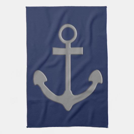 Linge De Cuisine Ancre nautique (Vertical)