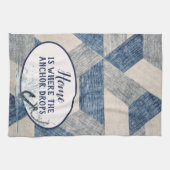 Linge De Cuisine Ancre Nautique Avec Citation (Horizontal)