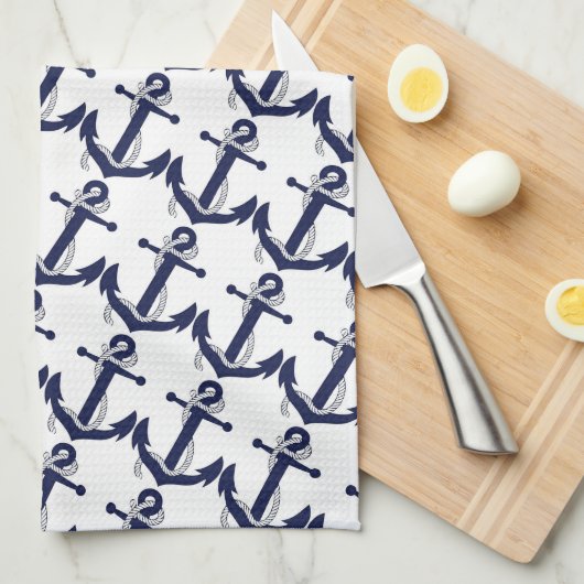 Linge De Cuisine Ancres (Quart Plié)