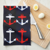 Linge De Cuisine Ancres absentes (Quart Plié)