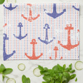 Linge De Cuisine Ancres Côtières Américaines (Plié)