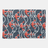 Linge De Cuisine Ancres et motif nautiques de corde (Horizontal)