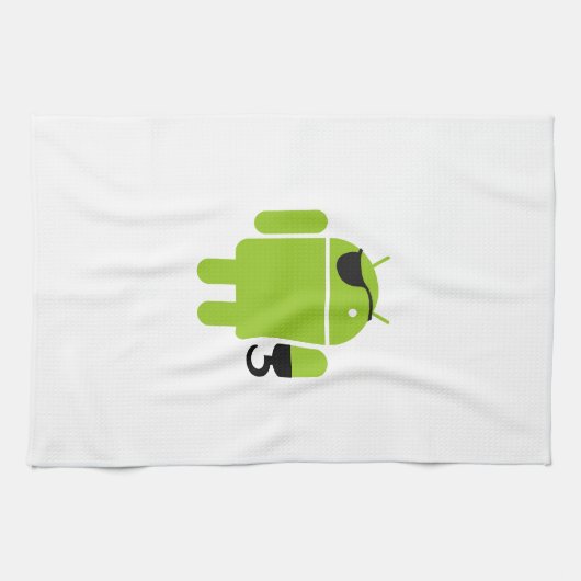 Linge De Cuisine Android Robot Pirate Style (Horizontal)