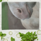 Linge De Cuisine Âne baroque blanc (Plié)