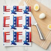 Linge De Cuisine Âne Démocrate (Quart Plié)
