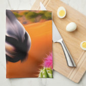 Linge De Cuisine Âne mignon avec cactus à fleurs (Quart Plié)