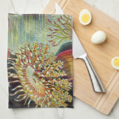 Linge De Cuisine Anémone de mer Nature scientifique Océan (Quart Plié)