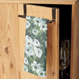 Linge De Cuisine Anémones au Charbon
