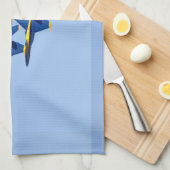 Linge De Cuisine Ange bleu volant (Quart Plié)