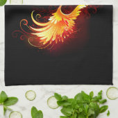 Linge De Cuisine Angel Fire Heart with Wings (Plié)