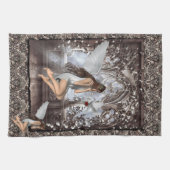 Linge De Cuisine Angel gothique et sa colombe (Horizontal)