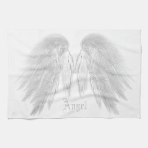 Linge De Cuisine ANGEL WINGS White Nom personnalisé
