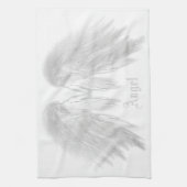 Linge De Cuisine ANGEL WINGS White Nom personnalisé (Vertical)
