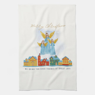 Linge De Cuisine Anges de Noël apportent joie et bonnes nouvelles D
