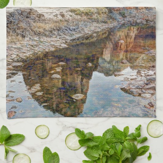 Linge De Cuisine Anges de parc national de Zion débarquant - (Plié)