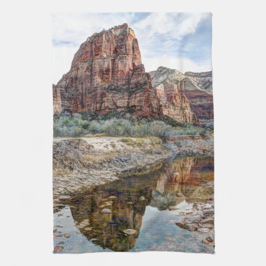 Linge De Cuisine Anges de parc national de Zion débarquant - (Vertical)