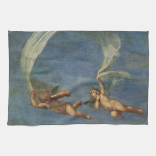 Linge De Cuisine Anges Détail d'Adonis conduit par des Cupidons par