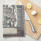 Linge De Cuisine Anges gardiens avec l'enfant Jésus (Quart Plié)