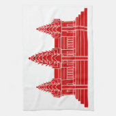 Linge De Cuisine Angkor Vat Cambodgien / Drapeau Khmer (Vertical)