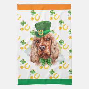 Linge De Cuisine Anglais Cocker Holiday Home Décor Jour de la Saint