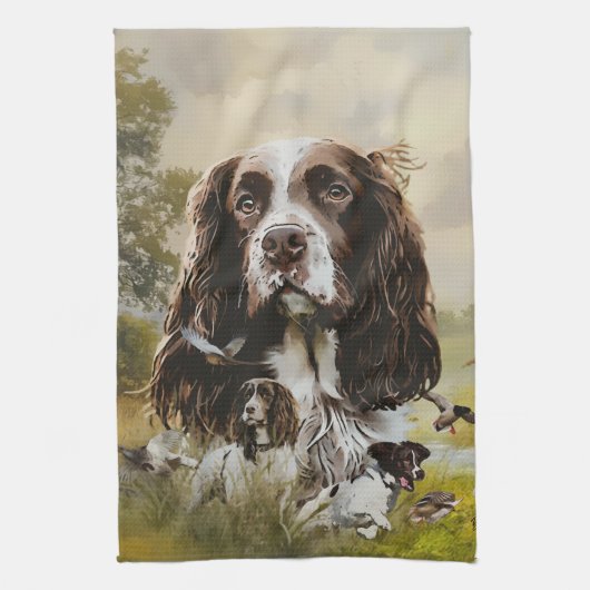 Linge De Cuisine Anglais Springer Spaniel (Vertical)