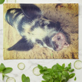 Linge De Cuisine Animal de porc (Plié)