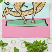 Linge De Cuisine Animal faisant de la gymnastique (Plié)