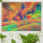 Linge De Cuisine AnimalColor_Capybara_003 (Plié)