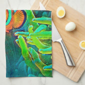 Linge De Cuisine AnimalColor_Fish_001 (Quart Plié)