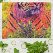 Linge De Cuisine AnimalColor_Tiger_002 (Plié)