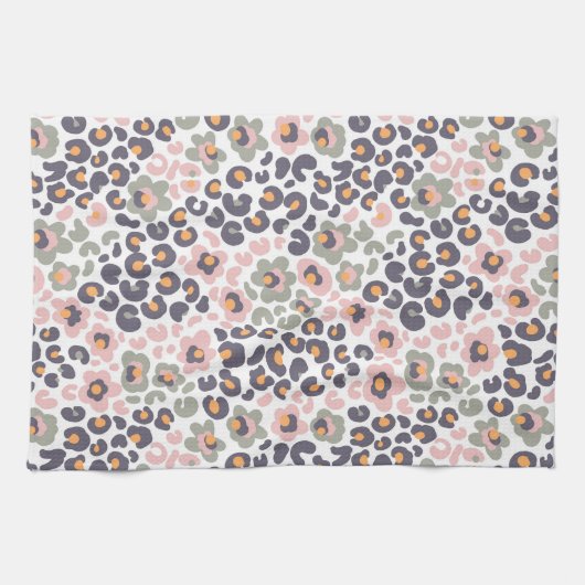Linge De Cuisine Animalier avec Fleurs (Horizontal)