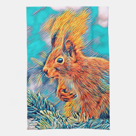 Linge De Cuisine AnimalMix_Squirrel_001 (Vertical)