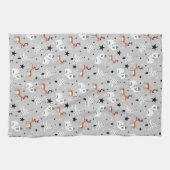 Linge De Cuisine Animaux boisés et arbres de Noël (Horizontal)