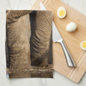 Linge De Cuisine Animaux de bébés cutest | Baby Elephant & Mama (Quart Plié)