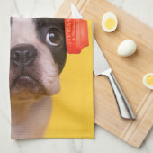 Linge De Cuisine Animaux de bébés cutest | Casques Terrier de Bosto (Quart Plié)