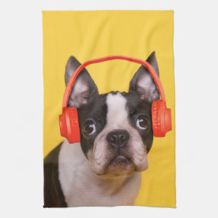 Linge De Cuisine Animaux de bébés cutest Casques Terrier de Bosto