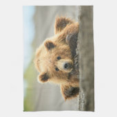 Linge De Cuisine Animaux de bébés cutest | Cub d'ours Brown côtier (Vertical)