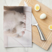 Linge De Cuisine Animaux de bébés cutest | Deux Bébés Corgis assis (Quart Plié)