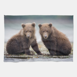 Linge De Cuisine Animaux de bébés cutest Deux petits ours d'ours