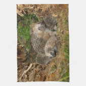 Linge De Cuisine Animaux de bébés cutest | Famille Hérisson (Vertical)