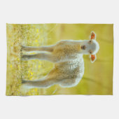 Linge De Cuisine Animaux de bébés cutest | Jeune mouton (Horizontal)