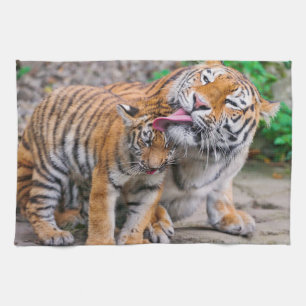 Linge De Cuisine Animaux de bébés cutest Sibérie Tiger Famille