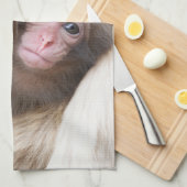 Linge De Cuisine Animaux de bébés cutest | Singe des neiges (Quart Plié)