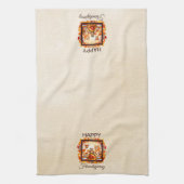 Linge De Cuisine Animaux de bois d'action amicale Feuilles d'automn (Vertical)