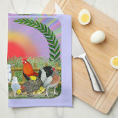 Linge De Cuisine Animaux de ferme (Quart Plié)