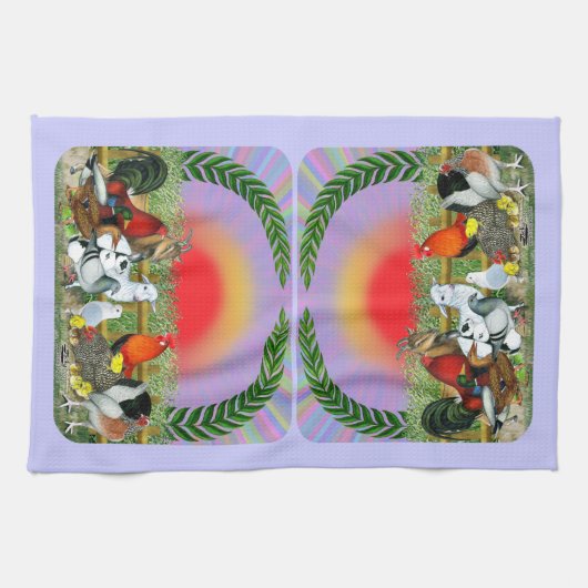 Linge De Cuisine Animaux de ferme (Horizontal)