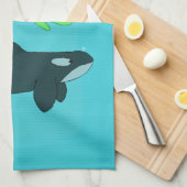 Linge De Cuisine Animaux marins (Quart Plié)
